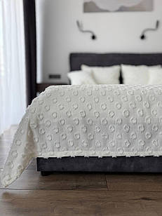 Покривало "Інгрід", 100% cotton, молочний колір (Розміри і кольори в асортименті)