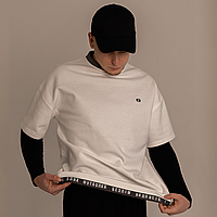 Футболка Dido молочна чоловіча зі 150-ти змінним літерами оверсайз