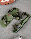 Чоловічі сандалі босоніжки літні спортивні Vegas oliva. Живе фото, фото 5