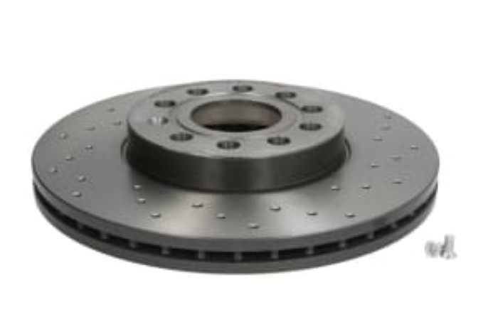 Гальмівний диск передній VW Golf V, VI, VII, Skoda Octavia SuperB, Audi A3, Seat Leon Toledo, 288x50, з перфорацією, вентильований
