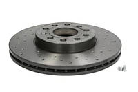 Гальмівний диск передній VW Golf V, VI, VII, Skoda Octavia SuperB, Audi A3, Seat Leon Toledo, 288x50, з перфорацією, вентильований