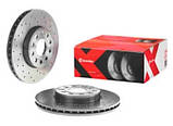 Гальмівний диск передній VW Golf V, VI, VII, Skoda Octavia SuperB, Audi A3, Seat Leon Toledo, 288x50, з перфорацією, вентильований, фото 4