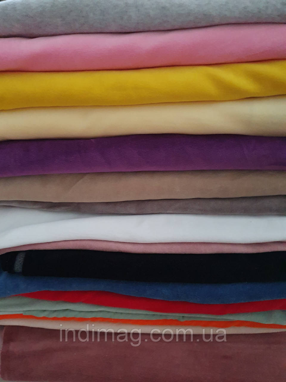 Набір лоскутов велюр бавовняний 10 шт,9,7 м, фото 1
