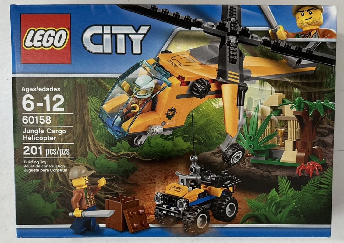 Lego City Джунглі Вантажний вертоліт дослідників джунглів 60158