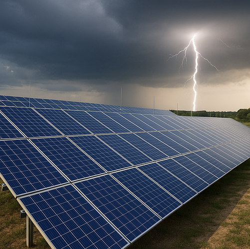Все про захист сонячної станції від блискавки ⚡