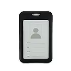 Бейдж на шнурку, вертикальний, колір чорний, фото 2