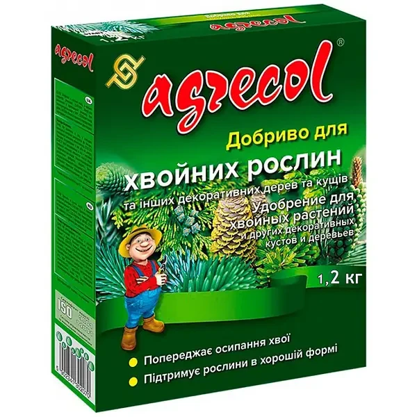 Добриво для хвойних рослин 1.2 кг Agrecol