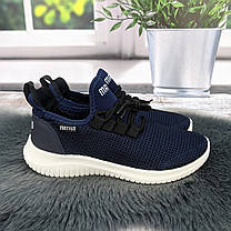 Кросівки жіночі Progress сині на білій підошві текстильні сітка 4841, фото 4