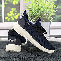 Кросівки жіночі Progress сині на білій підошві текстильні сітка 4841, фото 5