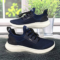 Кросівки жіночі Progress сині на білій підошві текстильні сітка 4842, фото 2