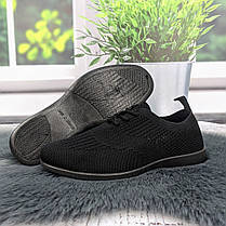 Мокасини жіночі на шнурках Gipanis чорні літні текстильні 4943, фото 5