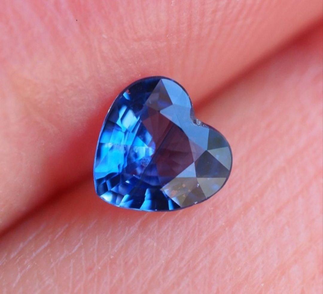 Сапфір серце 0,38 Cts. 4.7 х 4.8 х 2.1 мм, фото 1