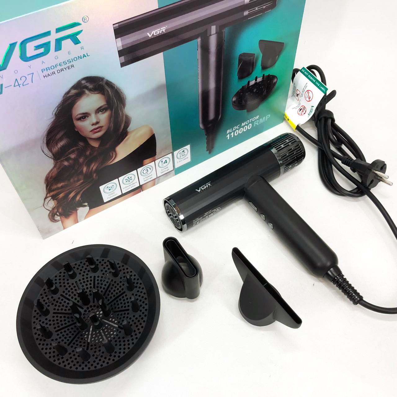 Професійний фен для волосся VGR V-427 1900 Вт