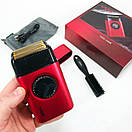 Електробритва VGR V-377 RED шейвер, Електрична акумуляторна бритва для гоління, шейвер чоловічий, фото 6