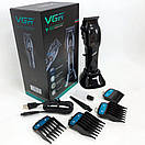Машинка для стриження волосся VGR Hair Clipper V-653 Voyager, бездротова електробритва, для дому, фото 9