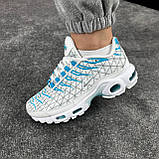 Білі чоловічі кросівки Nike Air Max Plus TN Marseille, фото 5