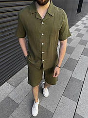 Костюм-  двійка чоловічий літній мусліновий 482 Розміри 42- 56