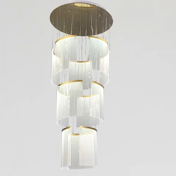 Каскадна люстра над сходами Artlight 38W до 8 кв.м колір Білий 2058/12