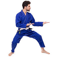 Кимоно для джиу-джитсу взрослое CORE 150-170см синий