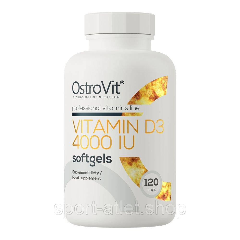 Вітамін D3 OstroVit Vitamin D3 4000 IU, 120 капсул