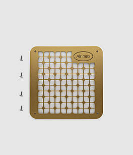 Панель для манікюрної витяжки Air Max металева 1 мм. золота