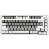 Клавіатура механічна дротова Ajazz Ak820 з підсвіткою та підтримкою HOT-SWAP Сірий Білий