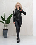 Шкіряна куртка "Rebel Chic" 52/3XL, фото 4
