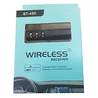 Автомодулятор Bluetooth адаптер BT-450 Wireless ресивер трансмітер AUX MP3 WAV