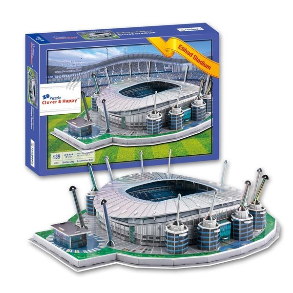 Величезні 3D пазли дерев'яний конструктор Стадіон Манчестер "Etihad Stadium"