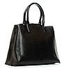 Сумка шопер жіноча шкіряна з двома короткими ручками ALEX RAI 9387 black, фото 2