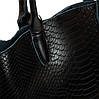 Сумка шопер жіноча шкіряна з двома короткими ручками ALEX RAI 9387 black, фото 4