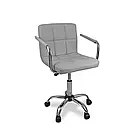 Крісло робоче на колесах Astana, сидіння з екошкіри, регуляція висоти, навантаження до 100 кг, колір рожевий, фото 7