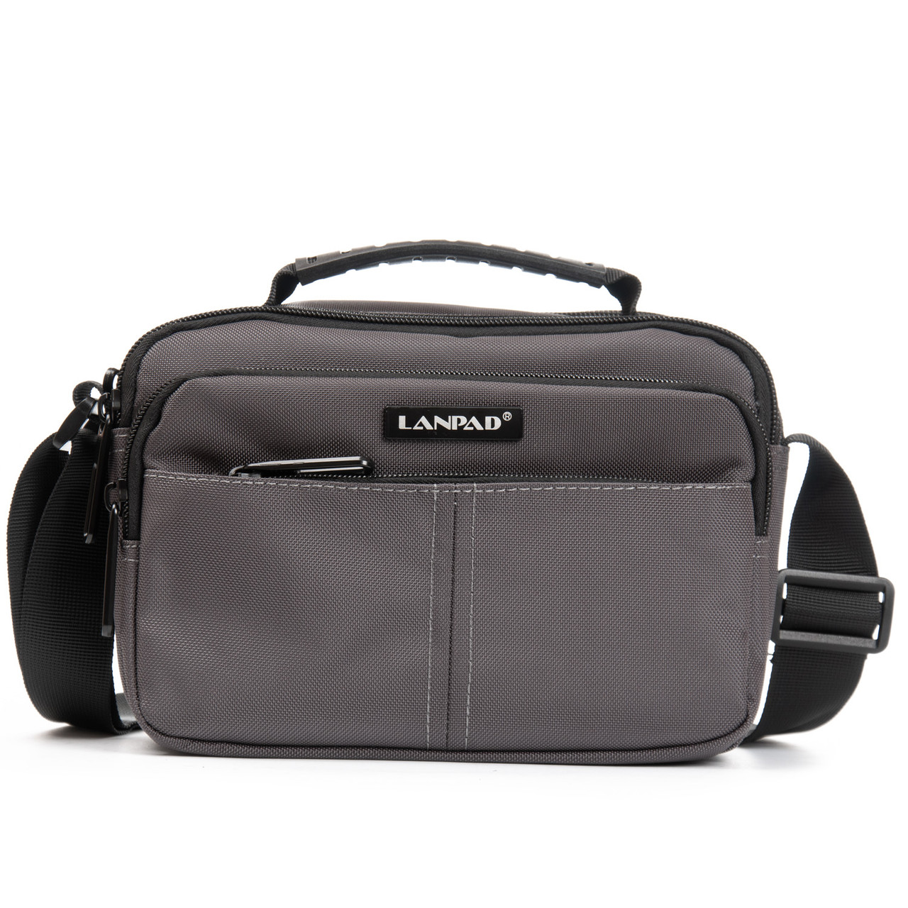 Сумка чоловіча планшет нейлонова Lanpad 4135 grey, фото 1