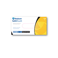 Рукавички вінілові Medicom SafeTouch М (100 шт/пач), чорні