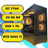 Ігровий комп'ютер AMD Ryzen 7 7700  (8 x 5.3 GHz) + 32Gb DDR5 + SSD 1000 Gb + RTX 5060 Ti