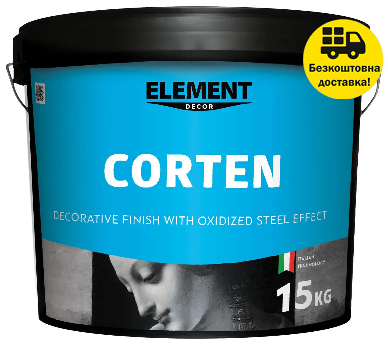 Штукатурка декоративна інтер'єрна для стін ELEMENT Decor Corten 15кг