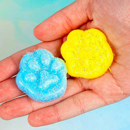 Іграшка антистрес міні Лапки, 4 см 24 набора в упаковці, фото 1