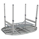Стіл Bo-Camp Premium Oval 100x70 cm Grey (1404424), фото 8