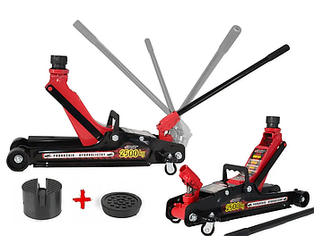 Підкатний гідравлічний домкрат 2,5т 85-381мм Verke V80101