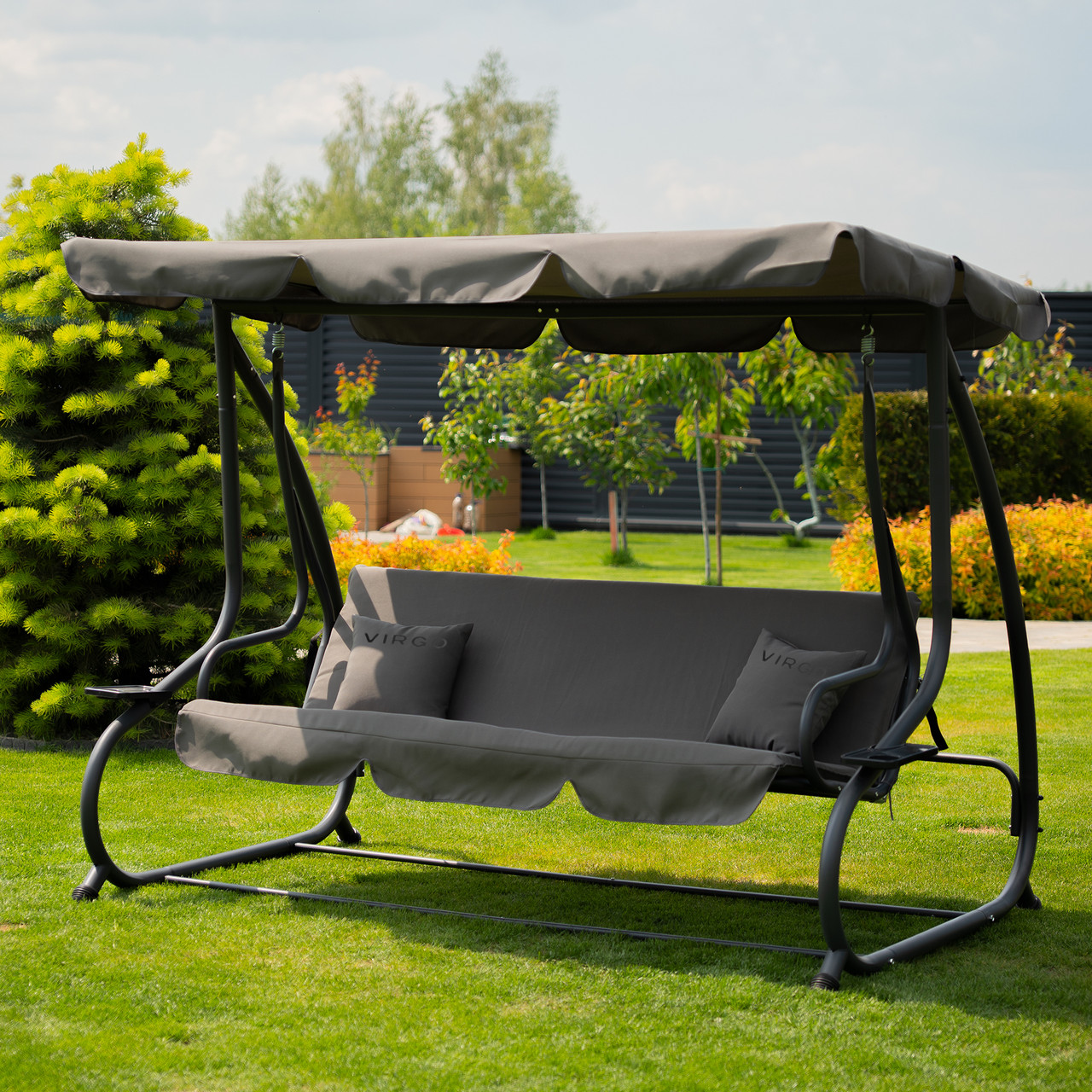 Садова гойдалка Virgo Relax Plus Grey, фото 1