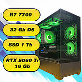 Ігровий комп'ютер AMD Ryzen 7 7700  (8 x 5.3 GHz) + 32Gb DDR5 + SSD 1000 Gb + RTX 5060 Ti 16Gb