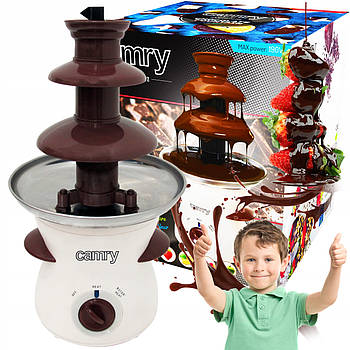 Шоколадний фонтан Camry CR 4457 - 3 яруси, 500 мл, 190 Вт