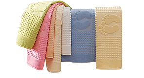 Килимок-рушник для ніг WINTER блакитний 50х70см. OZDILEK