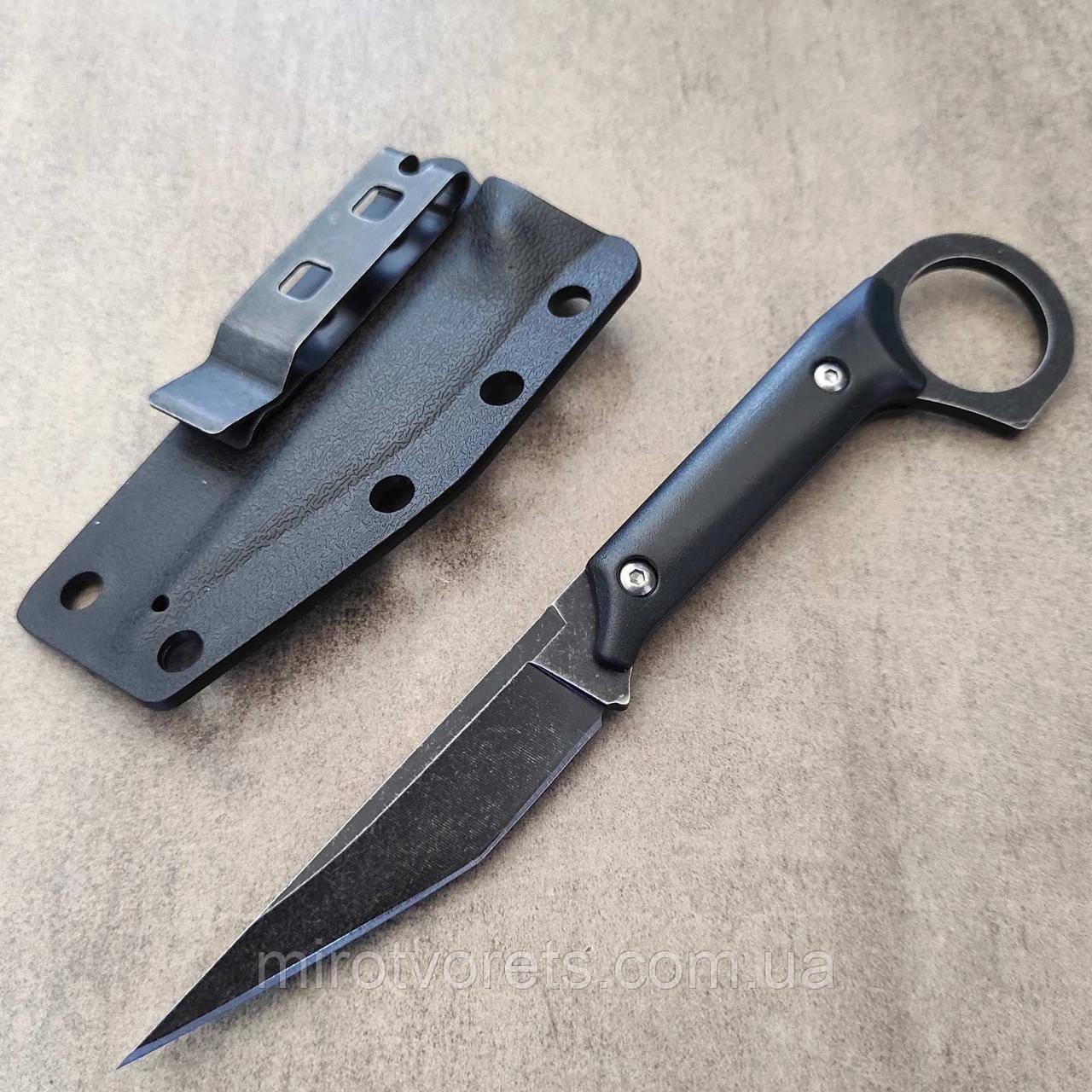 Ніж прихованого носіння з кільцем Fighting Scalpel танто