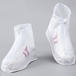 Бахили від дощу (розмір 43-44), Білий / Бахили на взуття / Водонепроникні чохли для взуття
