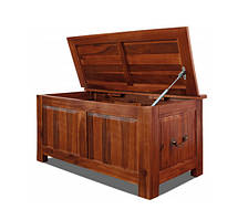 Велика дерев'яна скриня коричнева 170л  ART-286