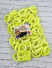 Гумки безшовні "Калуш" діаметр 3,6 см. 75 шт. Колір  жовтий.