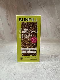 Хлібці SUNFILL зі шпинатом та зеленою гречкою без цукру, 91 г