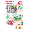 Розвивальна іграшка 5 в 1 динозавр Дитяча гра стукачка каталка магнітна рибалка пальчикові ігри 2 кольори, фото 10