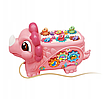 Розвивальна іграшка 5 в 1 динозавр Дитяча гра стукачка каталка магнітна рибалка пальчикові ігри 2 кольори, фото 8